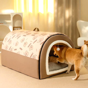 Lit Avec Niche Pour Chien 3